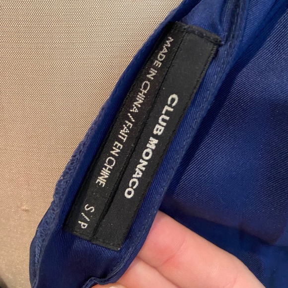 Club Monaco Navy Silk Camisole Tank Top - Picture 4 of 4